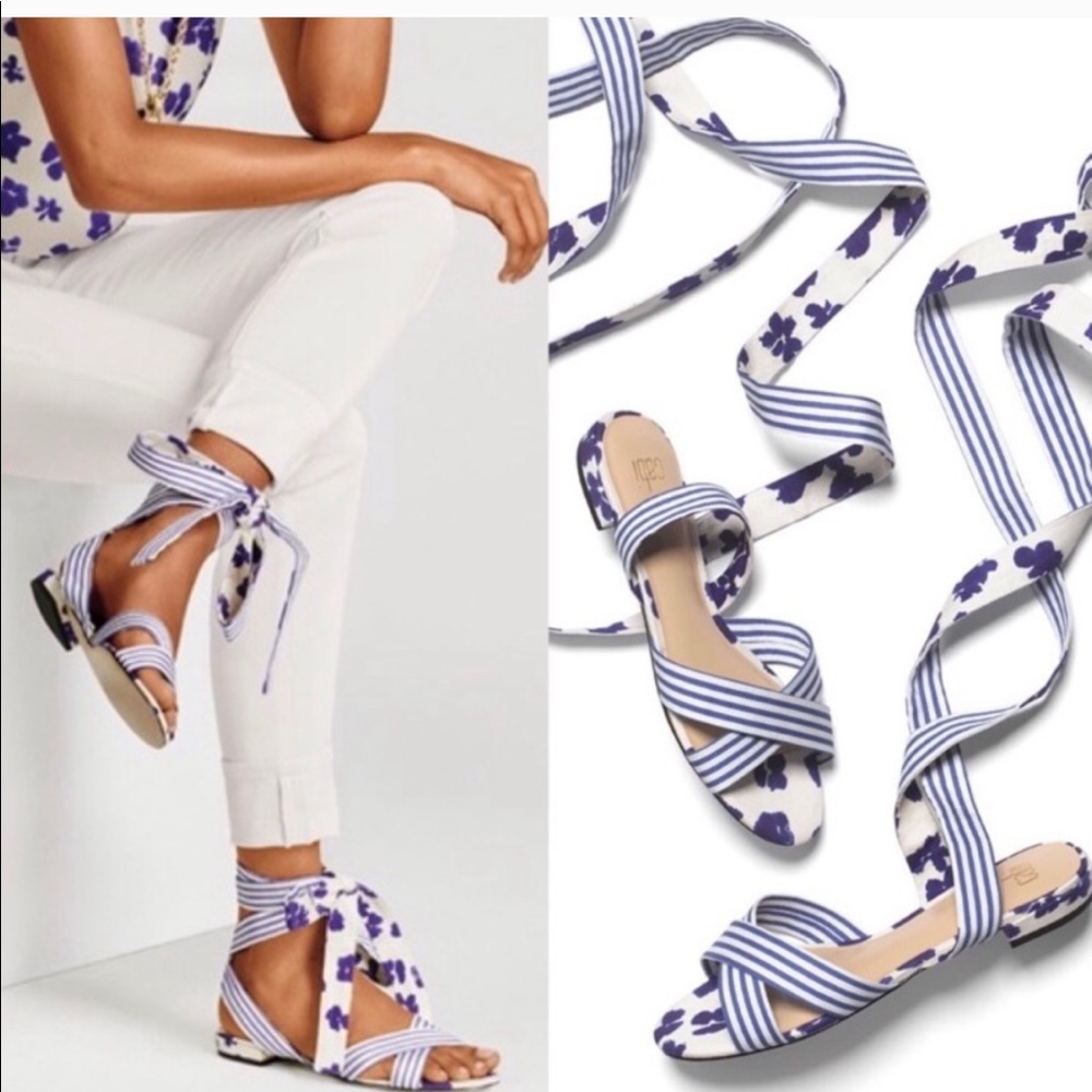 NWOT Tie Up Cabi Sandals